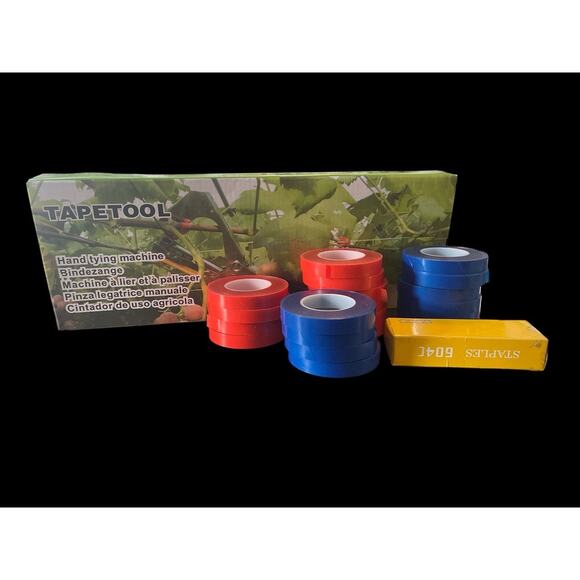 TAPETOOL Plant typing Machine and Garden Tape Staples Berry Bushes & Tomatoes - Picture 1 of 4